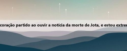 Klopp lamenta Jota: Fiquei com o coração partido ao ouvir a notícia da morte de Jota, e estou extremamente dolorido neste momento