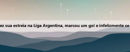 Di Maria fez sua estreia na Liga Argentina, marcou um gol e infelizmente se machucou Di Maria fez sua estreia na Liga Argentina, marcou um gol e infelizmente se machucou